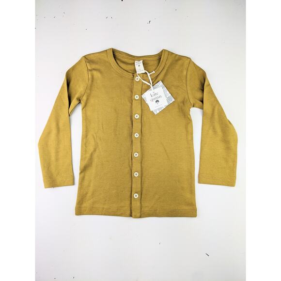 Kate Quinn Gold Button Up Shirt - Size 6 - Picture 1 of 3